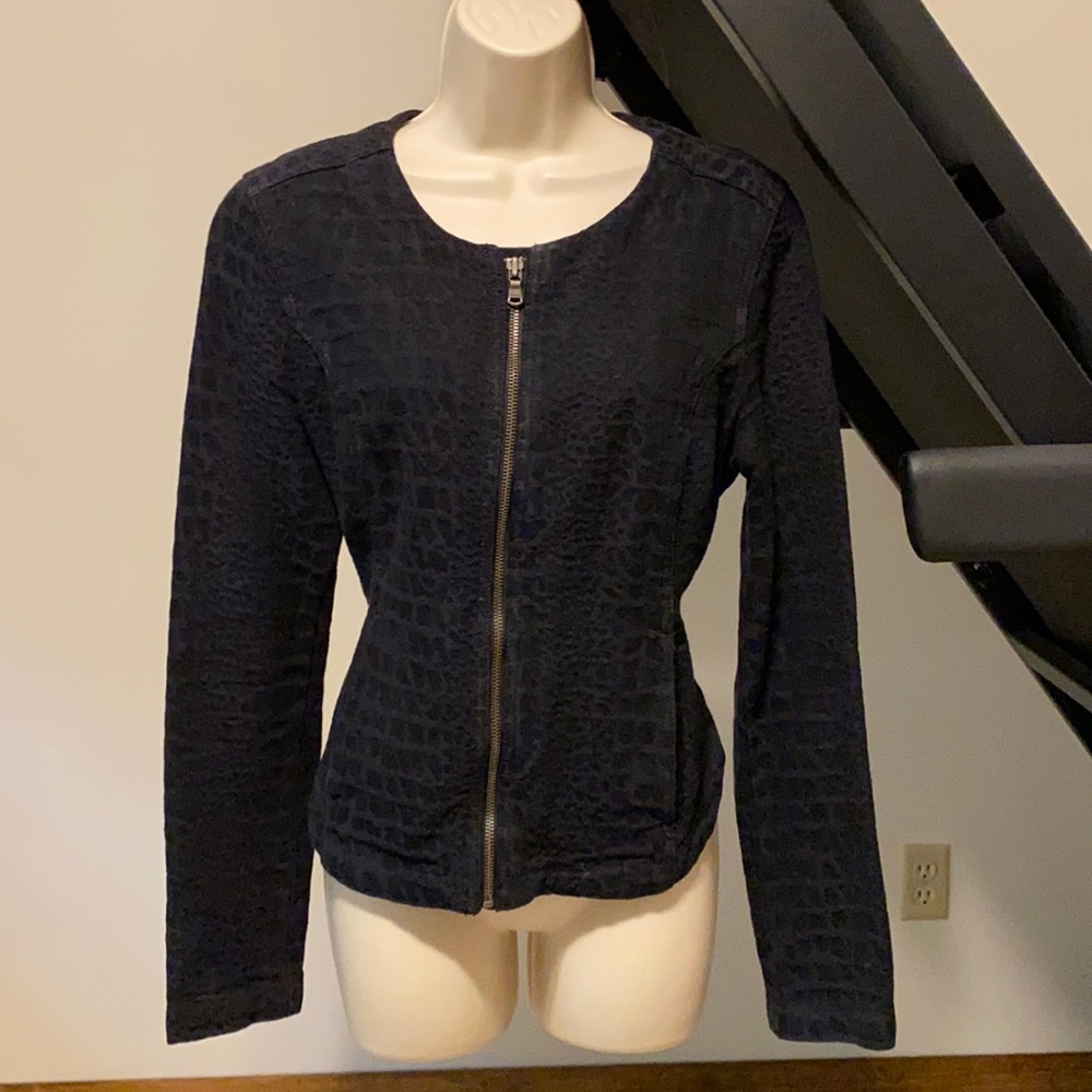 EUC Express Faux Snake skin jacket size S/P